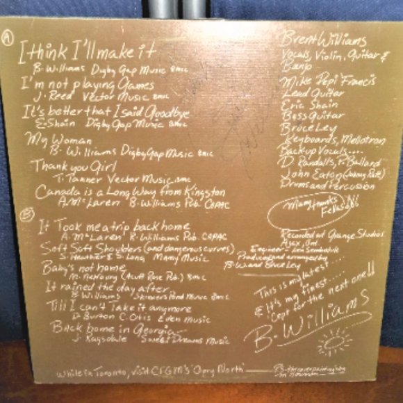 Brent Williams I Think I Will MAKE IT  Record Lp Vinyl Record Album Dis - Picture 3 of 12